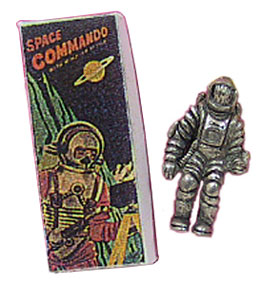 Dollhouse Miniature Spaceman Box W/Spaceman